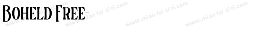 Boheld Free字体转换